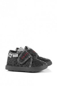 Textil Klettschuh in Spitzen-Optik