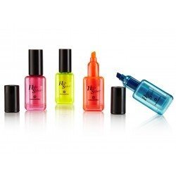 Textmarker im Nagellackdesign