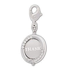 Thank You Crystal Charm