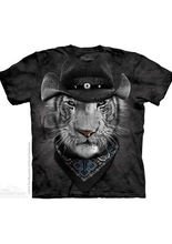 The Mountain Cowboy White Tiger T-Shirt