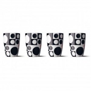 Thermobecher Panton schwarz 4er Set