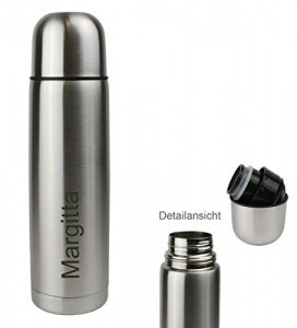 Thermosflasche mit Gravur des Namens