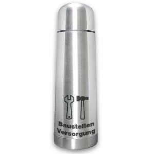 Thermoskanne Edelstahl mit Name gestalte