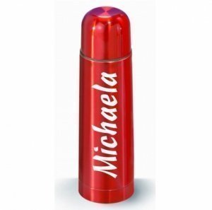 Thermoskanne rot mit Gravur 0,7 l