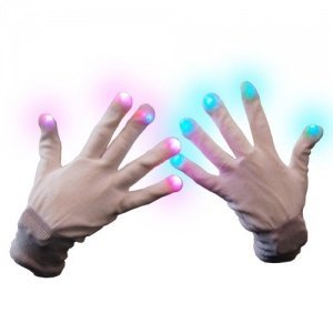 LED Handschuhe mit leuchtenden fingerkuppen