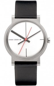 TIME LINE Armbanduhr WEISS/ rot