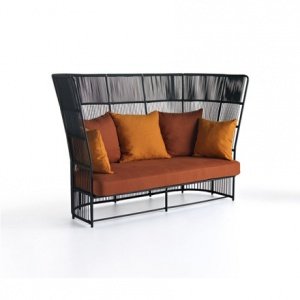 Tibidabo Gartenbank mit hoher Rückenlehn