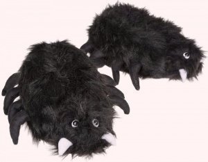 Tierhausschuhe "Spinne", Gr. 40/41