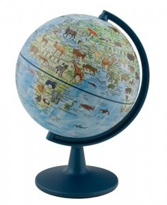 Tierweltglobus mit Tierlexikon