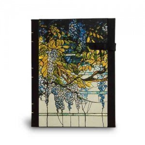 Tiffany-Farbglas -Glyzinie-, liniert, Gr