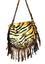 Tiger-Tasche Steinzeit braun-schwarz