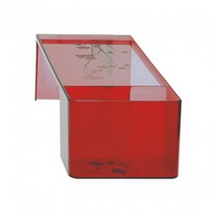Tisch Usame transparent rot