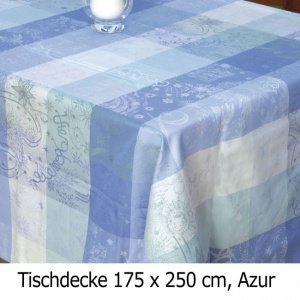 Tischdecke Mille Coleurs Azur, rechtecki