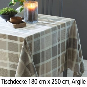 Tischdecke Mille Ladies Argile 180x250cm