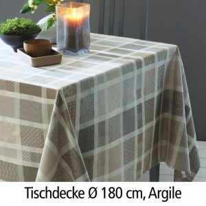 Tischdecke Mille Ladies Argile D: 180