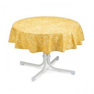 Tischdecke Milo, rund, D:130 cm, gelb