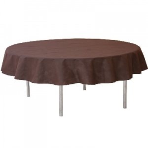 Tischdecke Vlies, rund, braun