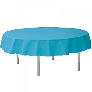 Tischdecke Vlies, rund, türkis