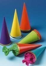Tischdeko Spitztüten 6 Stück