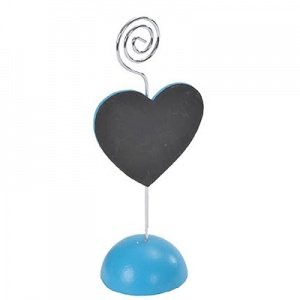 Tischkartenhalter Herztafel, türkis, 2 S