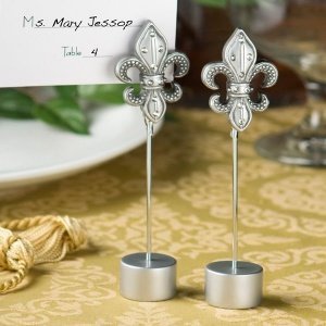 Tischkartenhalter Lilie mit Kristallen