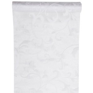 Tischläufer Arabeske, weiß, 5 m