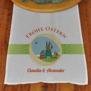 Tischläufer *Frohe Ostern* mit Namen