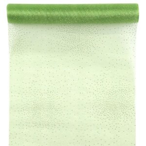 Tischläufer Glamour, grün, 5 m