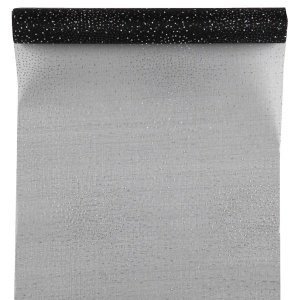 Tischläufer Glamour, schwarz, 5m