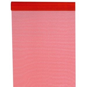 Tischläufer Organza, rot, 5 m
