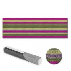 Tischläufer Streifen pink oliv