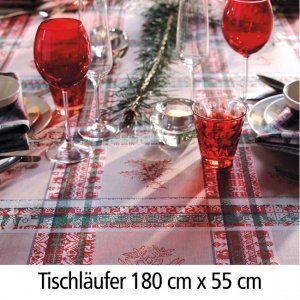TischläuferMille Noel Chalet 180 x 55 cm