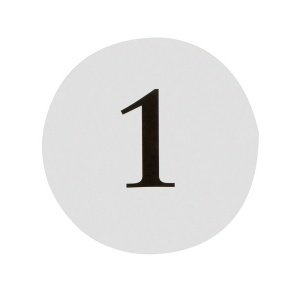 Tischnummern Rund, 12 St.