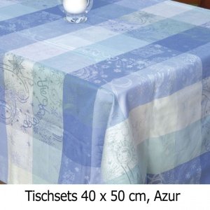 Tischset Mille Coleurs Azur 4 Stück (Abb