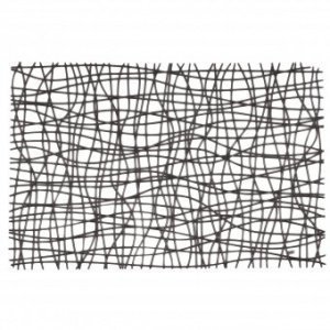 Tischset Silk solid schwarz