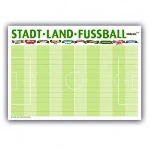 Tischset Stadt Land Fussball von sticky 