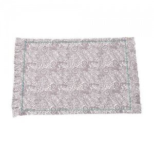 Tischset mit Muster, graubraun-creme, Li