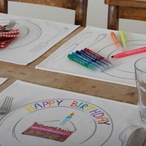 Tischsets zum Bemalen