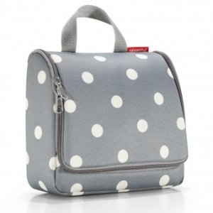Toiletbag grey dots