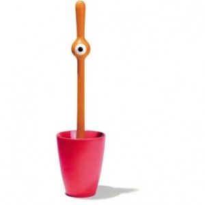 Toilettenbürste TOQ rot/orange von Kozio