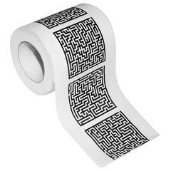 Toilettenpapier Labyrinth