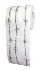 Toilettenpapier-Stacheldraht