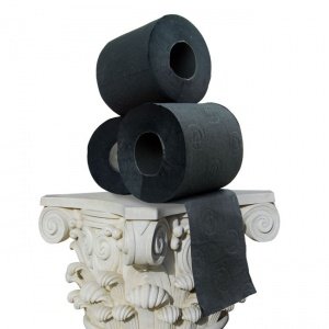 Toilettenpapier, schwarz 6 Rollen