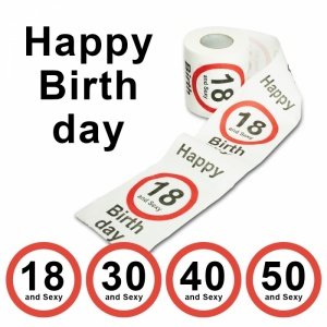 Toilettenpapier zum Geburtstag