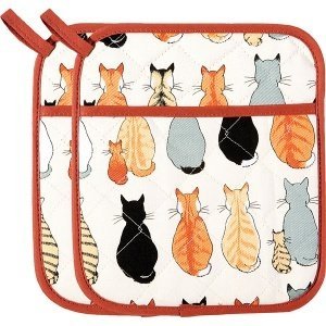 Topf-Handschuhe "Cats in Waiting"