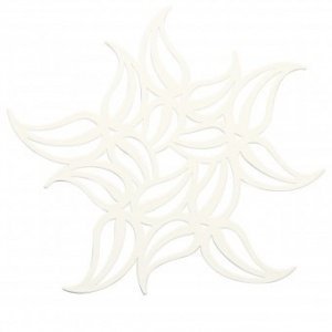 Topfuntersetzer Flame solid weiß