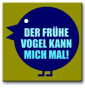 Topfuntersetzer - Früher Vogel