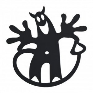 Topfuntersetzer Hell-O solid schwarz