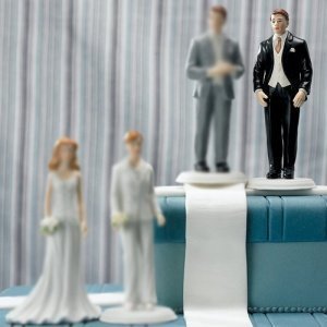 Tortenfigur Bräutigam mit Smoking, schwa