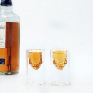 Totenkopf Shotglas 2er Set